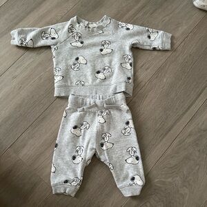 H&M Peanuts Gray Baby Outfit